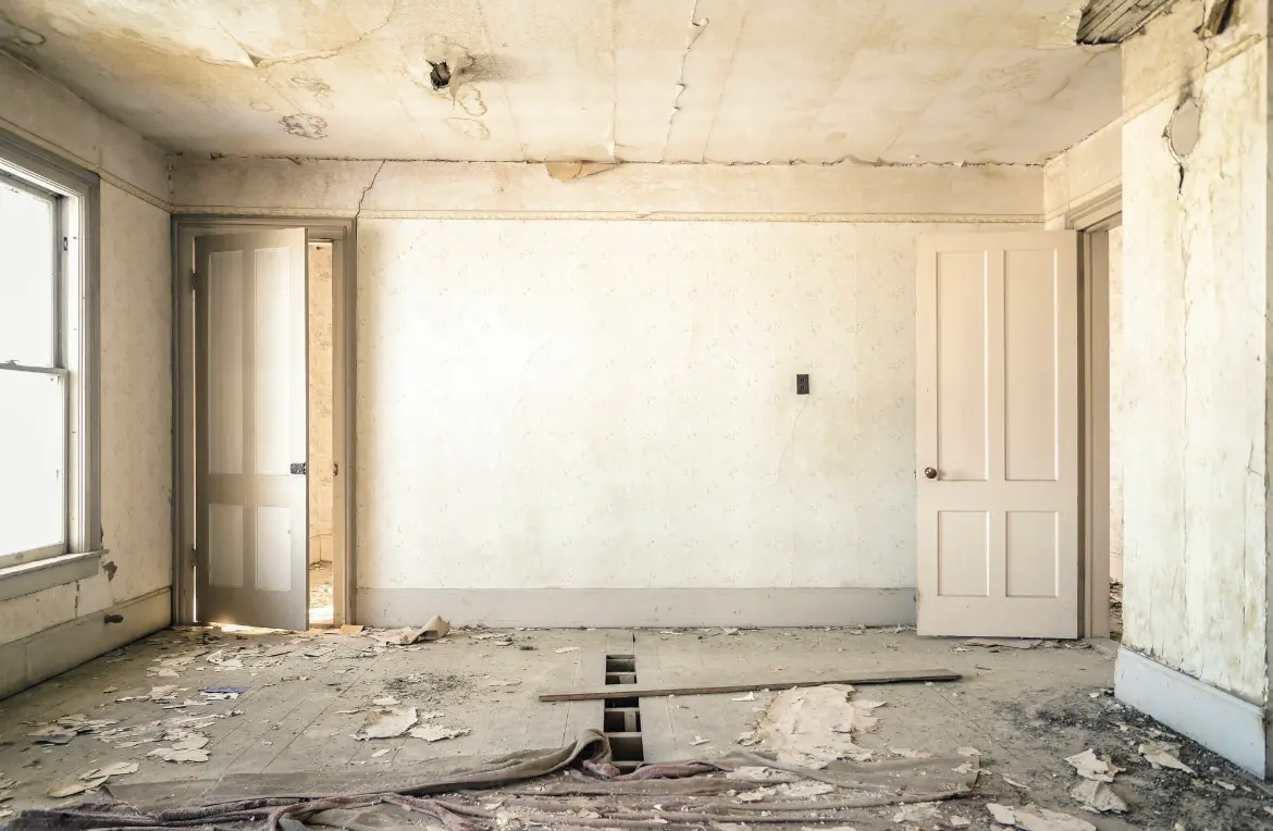 Waste disposal crew managing a cleanout project in Prospect